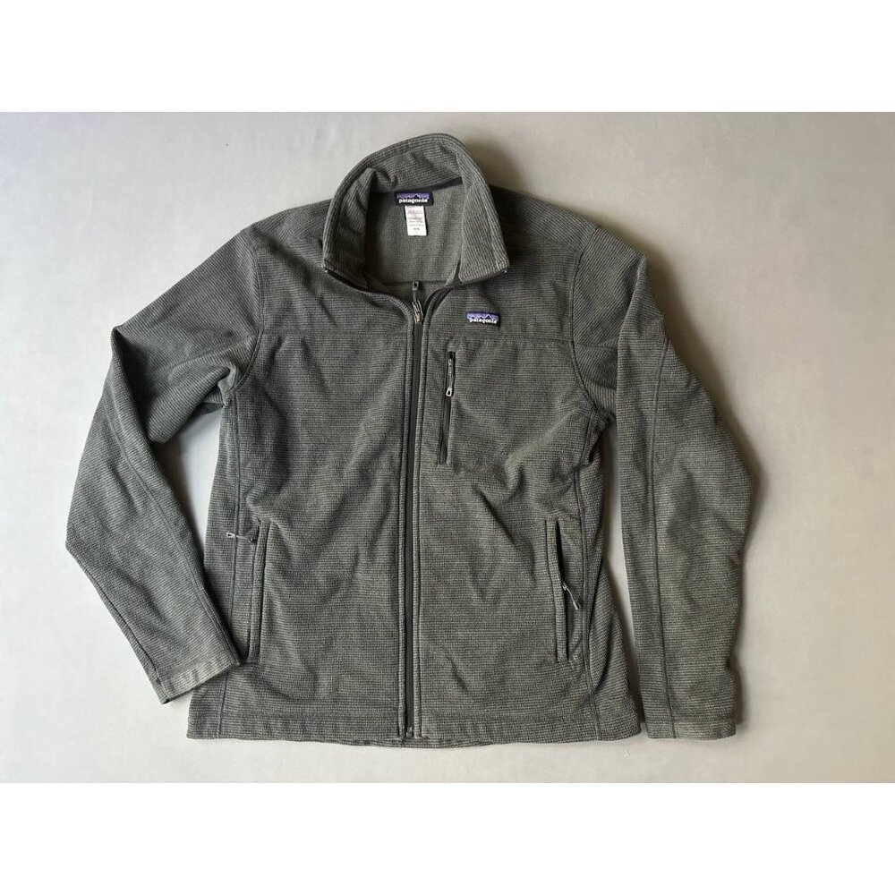 Patagonia Jacket Men's L Gray Oaks Full Zip Waffle Outdoor Hiking 27315